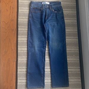 Old Navy Boys Karate Slim Straight Blue Jeans size 8 NEW